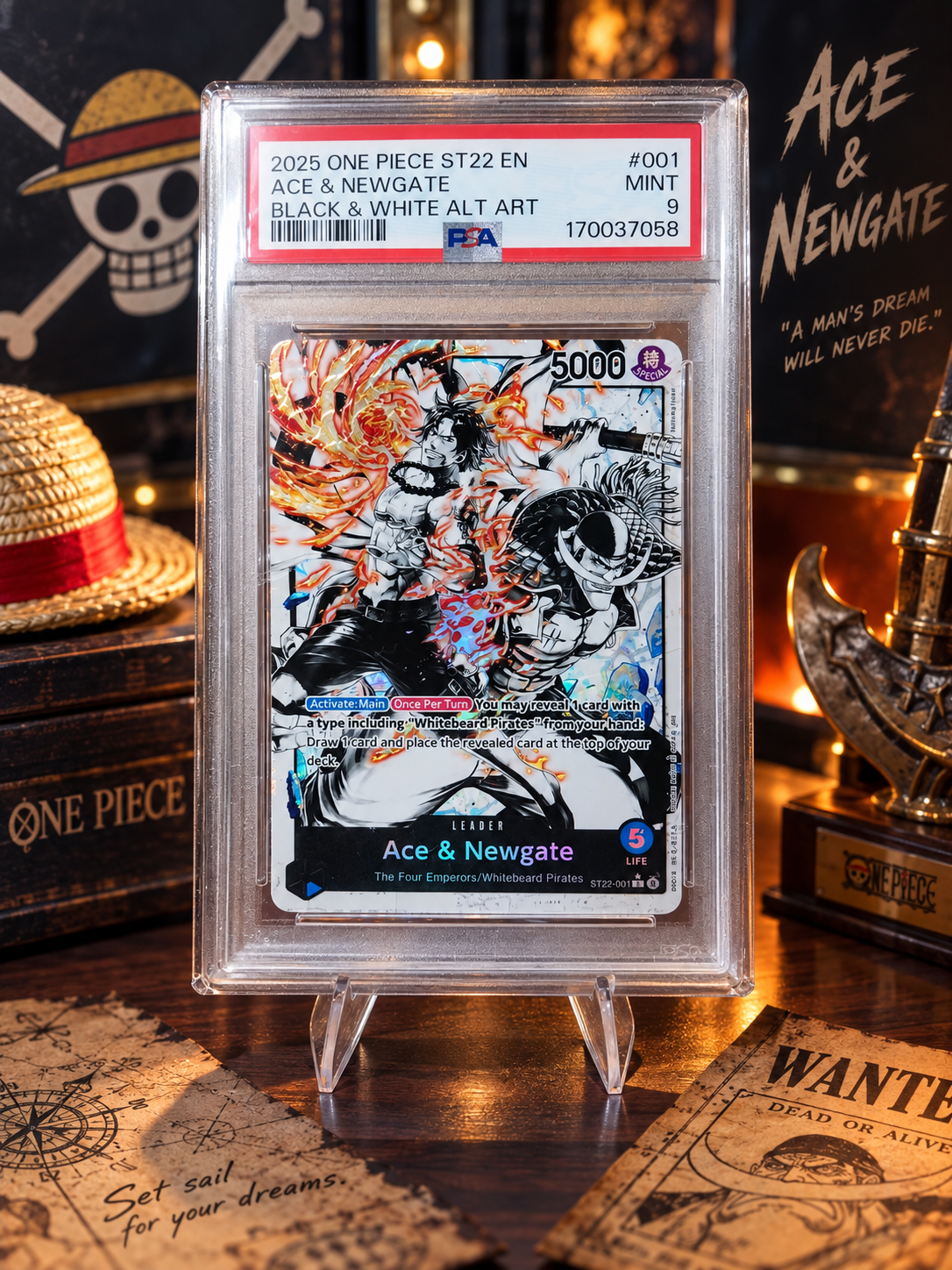 PSA 9 Ace and Newgate ST22-001 certificate 170037058