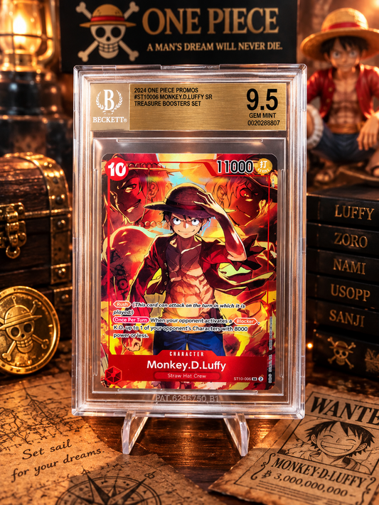 BGS 9.5 Monkey D. Luffy ST10-006 certificate 0020288007